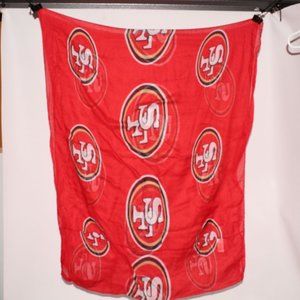 Forever Collectibles NFL San Francisco 49ers Football Infinity Scarf Red White